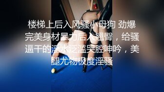 楼梯上后入风骚小母狗 劲爆完美身材暴力后入翘臀，给骚逼干的淫水泛滥哭腔呻吟，美腿尤物极度淫骚