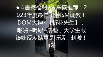 ★☆震撼福利☆★重磅推荐！2023年度最佳 正宗SM调教！DOM大神~【折花先生】，啪啪~喝尿~扇脸，大学生眼镜妹反差婊真是听话，刺激！ (2)