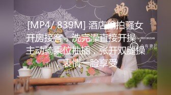 [MP4/ 839M] 酒店偷拍骚女开房接客，洗完澡直接开操，主动骑乘位抽插，张开双腿操，表情一脸享受