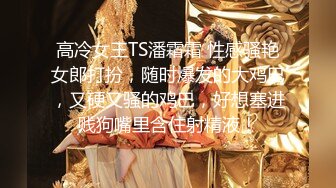 高冷女王TS潘霜霜 性感骚艳女郎打扮，随时爆发的大鸡巴，又硬又骚的鸡巴，好想塞进贱狗嘴里含住射精液！